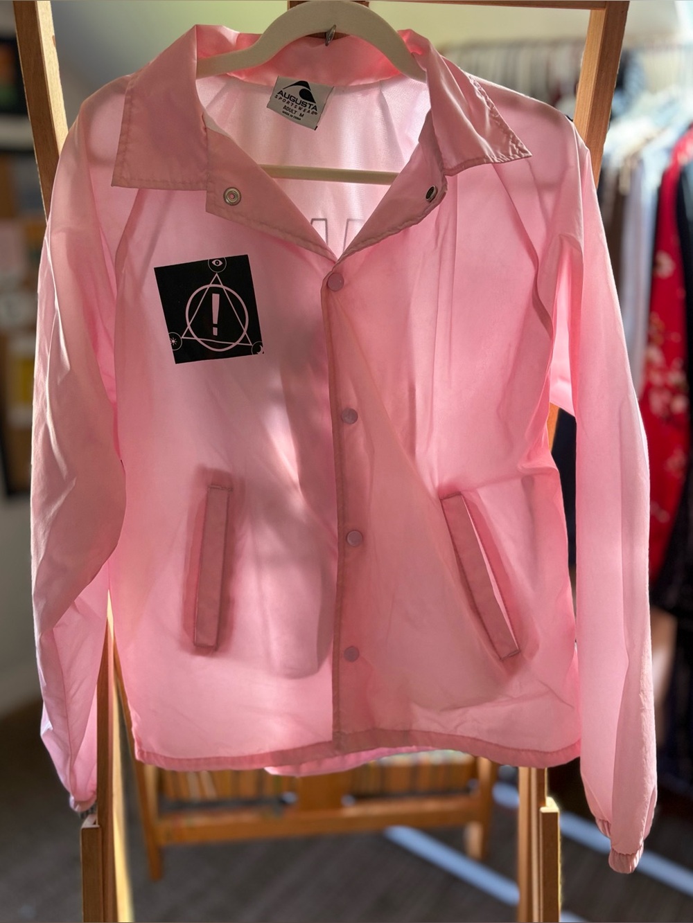 Panic! At The Disco | Pink Coach Jacket with Black Graphic